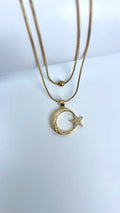 Half Moon Layered Necklace