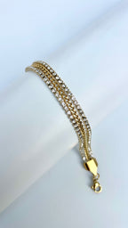 Double Strand Tennis Bracelet