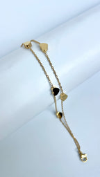 Layered Heart Bracelet