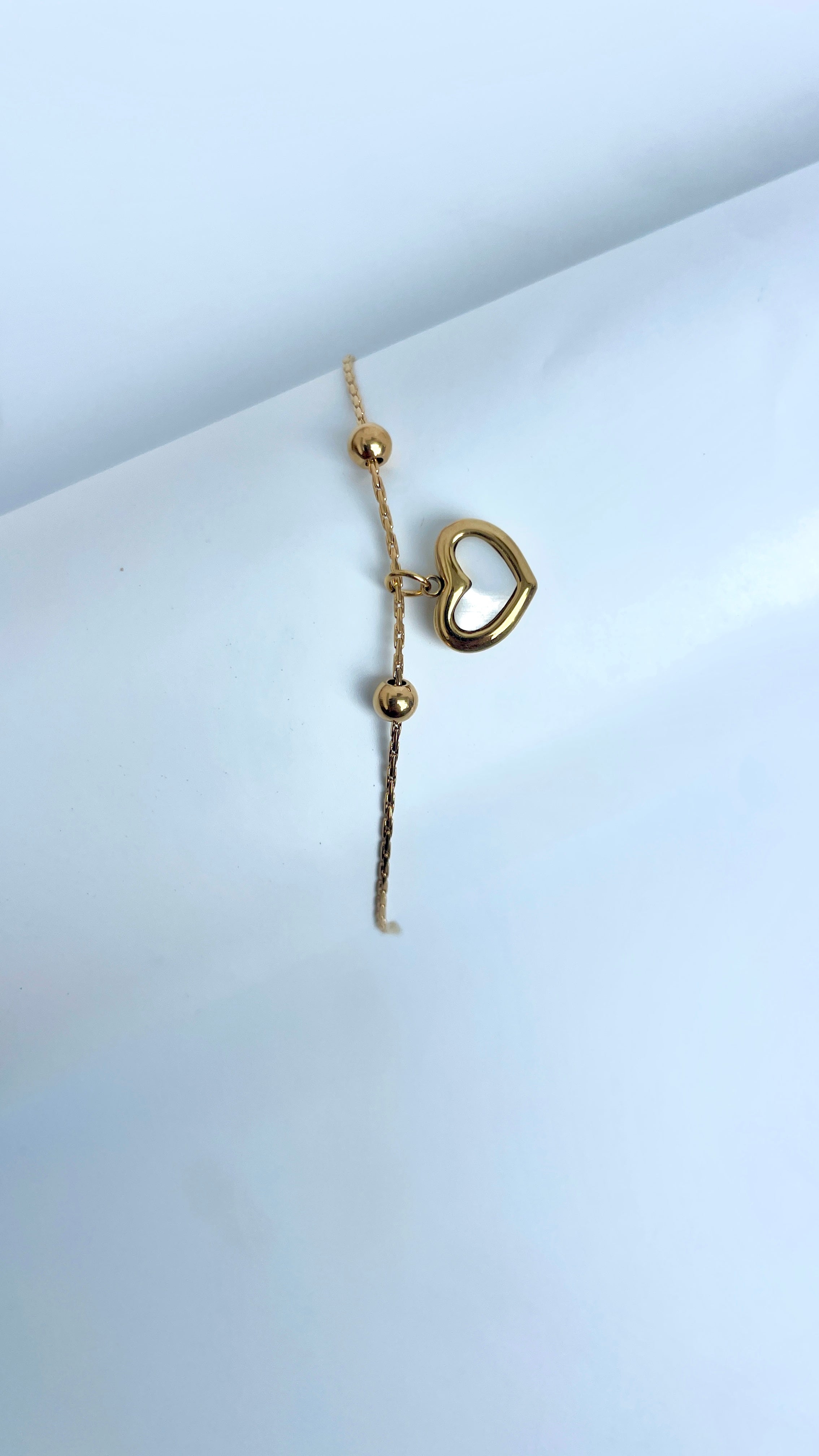 White Heart Bracelet