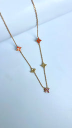 Multi colour Blossom Necklace