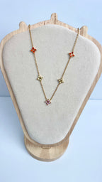 Multi colour Blossom Necklace