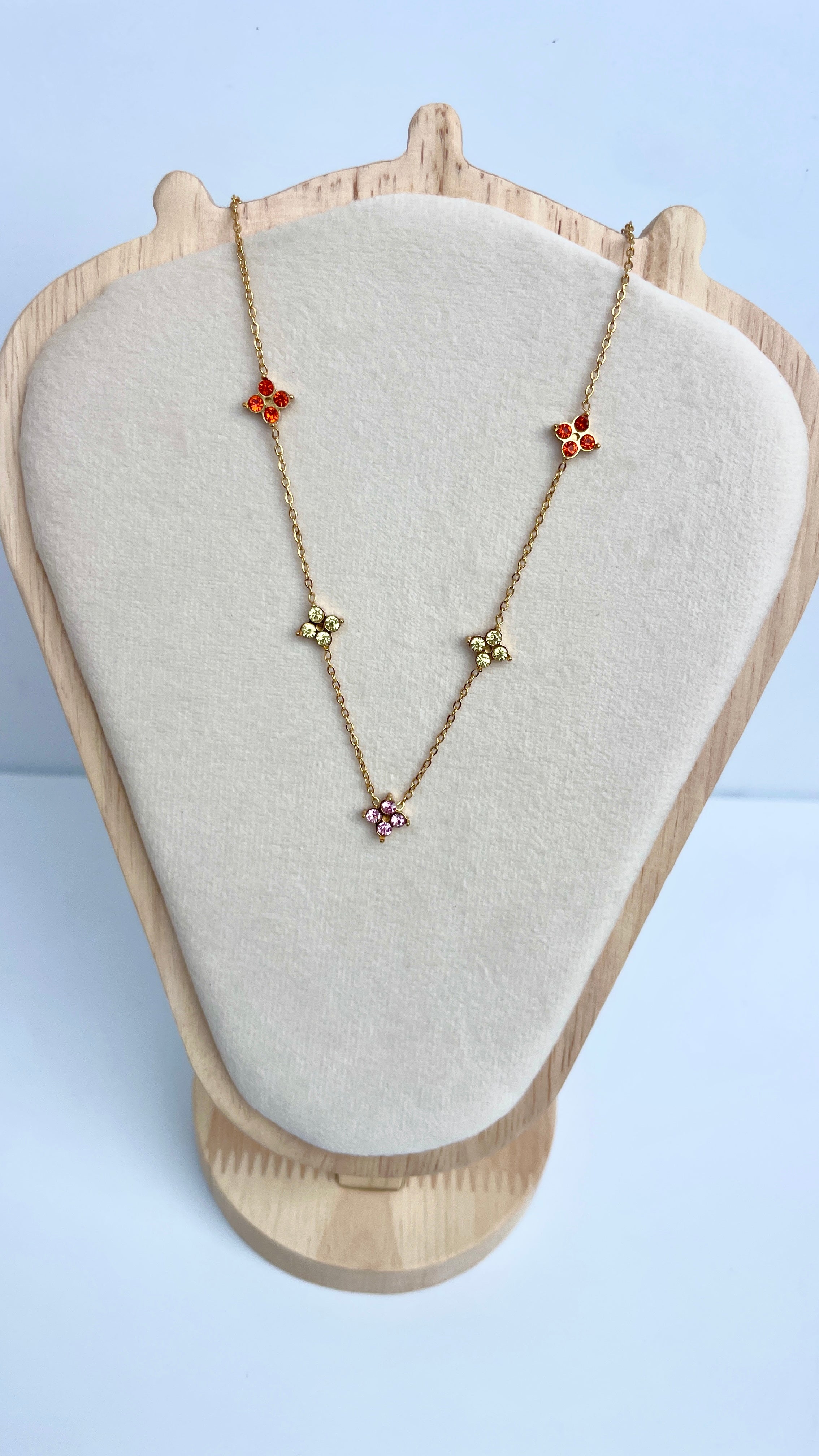 Multi colour Blossom Necklace