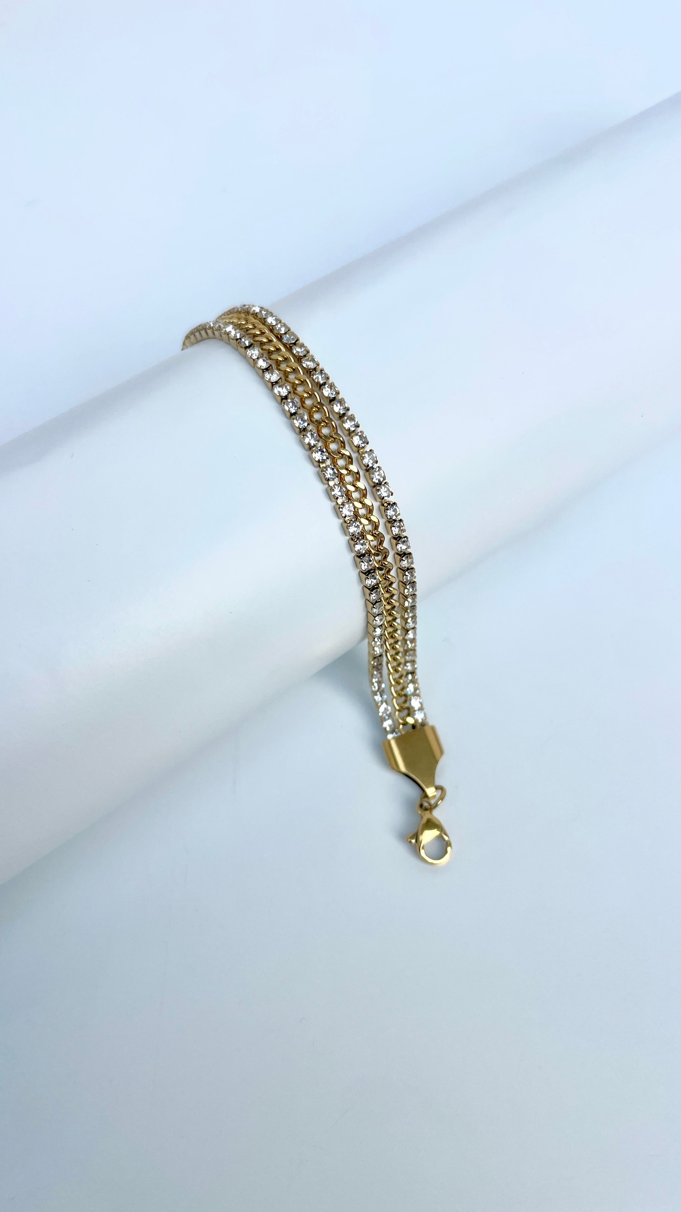 Double Strand Tennis Bracelet
