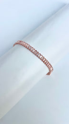 Rose Glow Tennis Bracelet