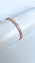 Rose Glow Tennis Bracelet