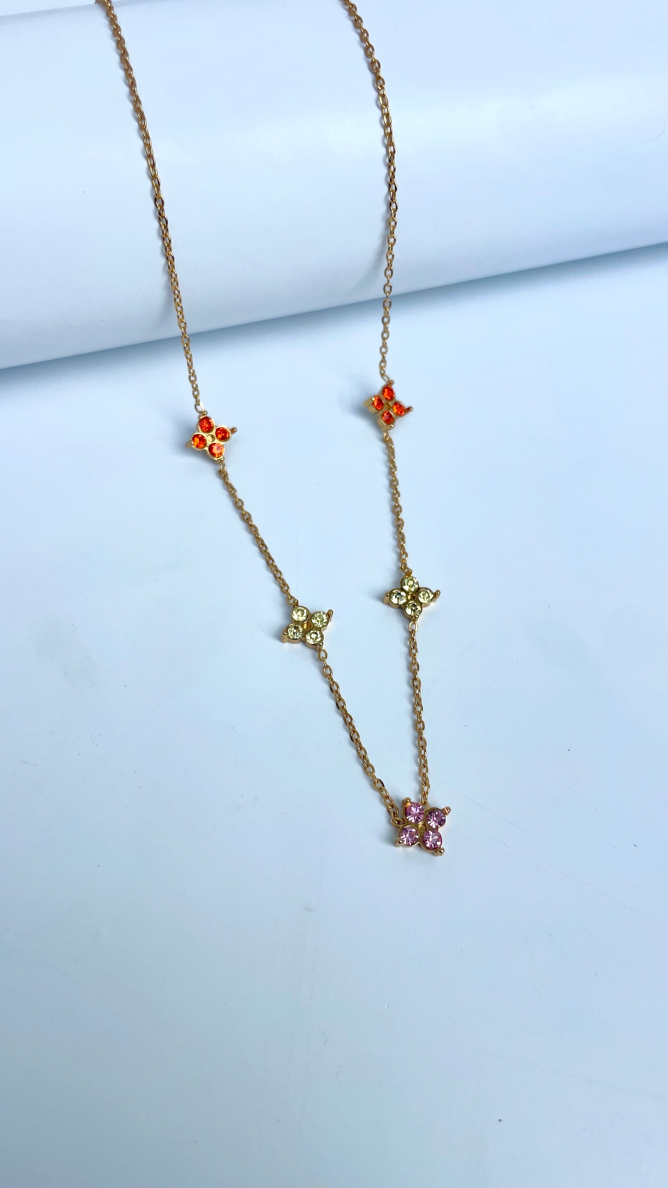 Multi colour Blossom Necklace