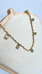 Square Stone Necklace