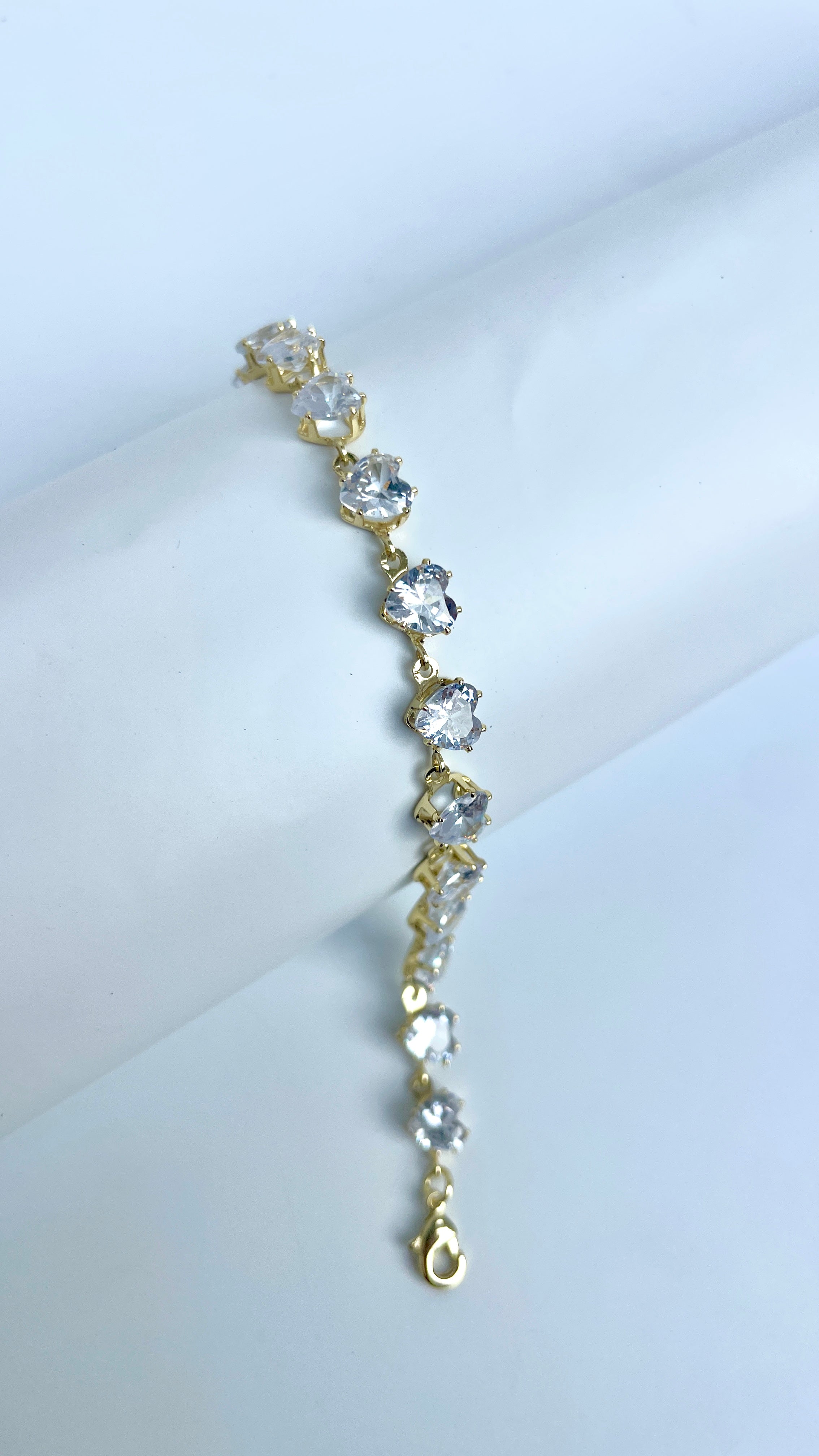 Heart Shape Tennis Bracelet