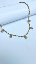 Square Stone Necklace