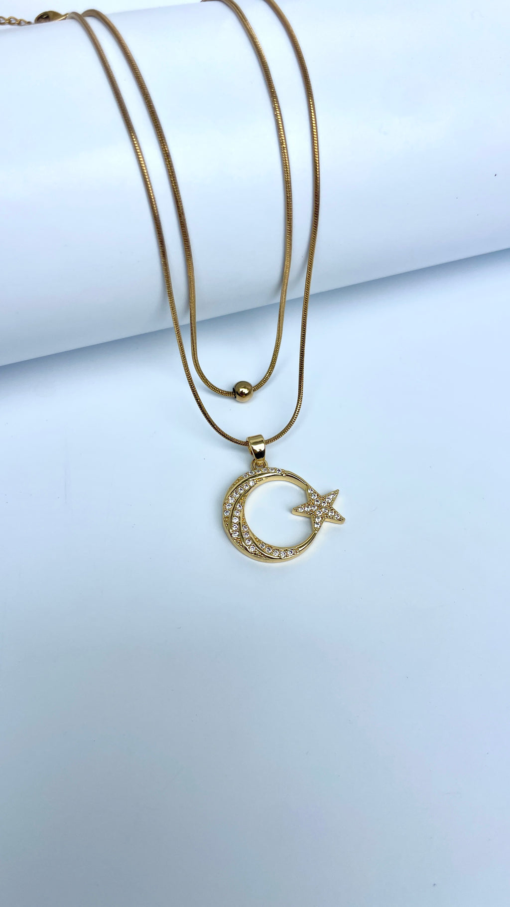 Half Moon Layered Necklace