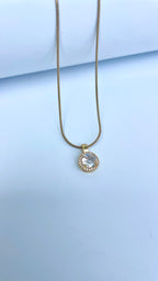Classic Round Halo Pendant