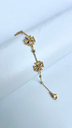 Glided Clover Bracelet