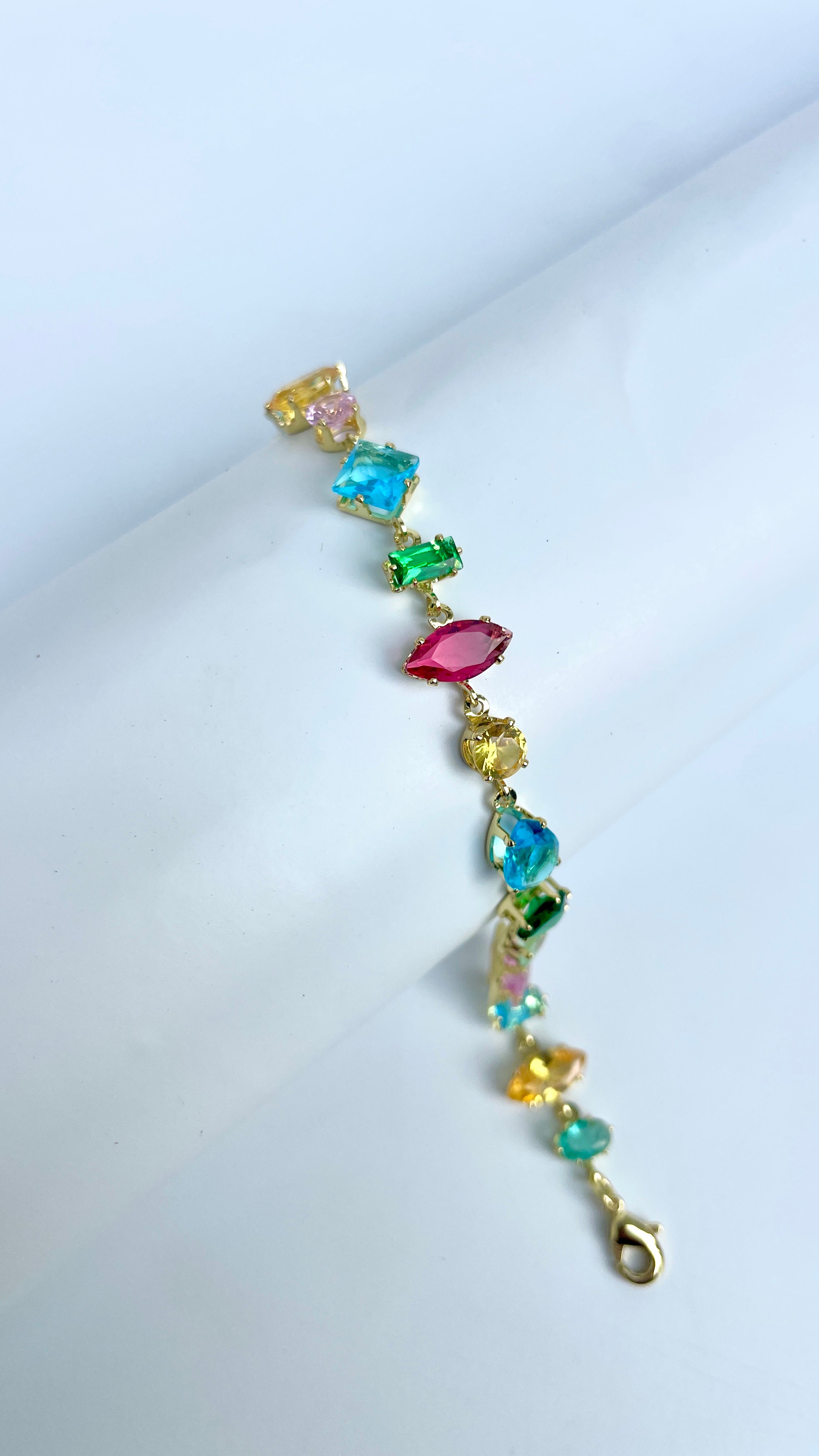 Rainbow Tennis Bracelet