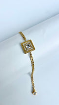Glided Square Bracelete