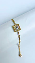 Glided Square Bracelete