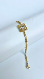 Glided Square Bracelete