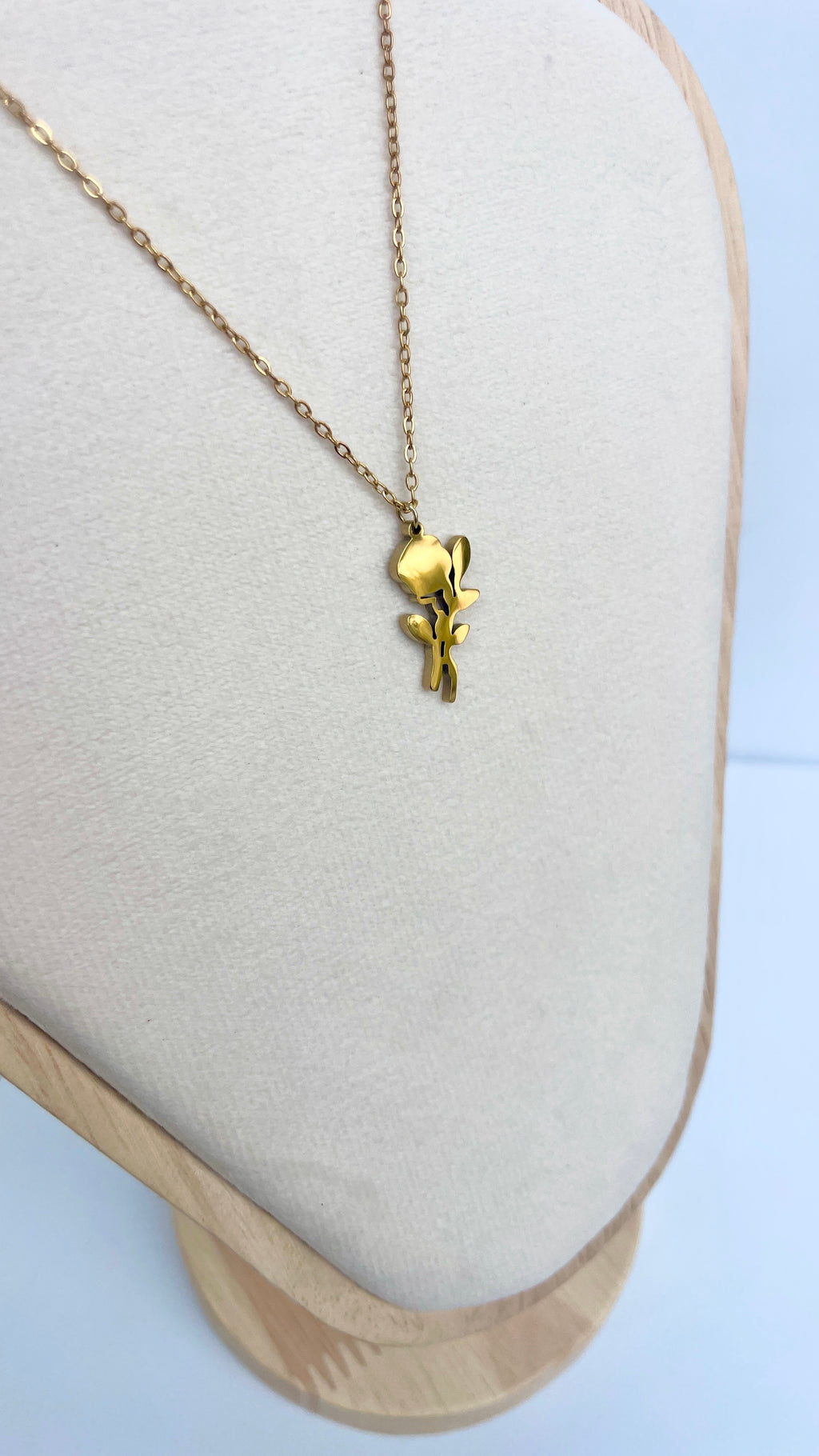Gold Rose Pendant