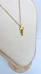 Gold Rose Pendant